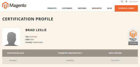 Magento Certified Developer